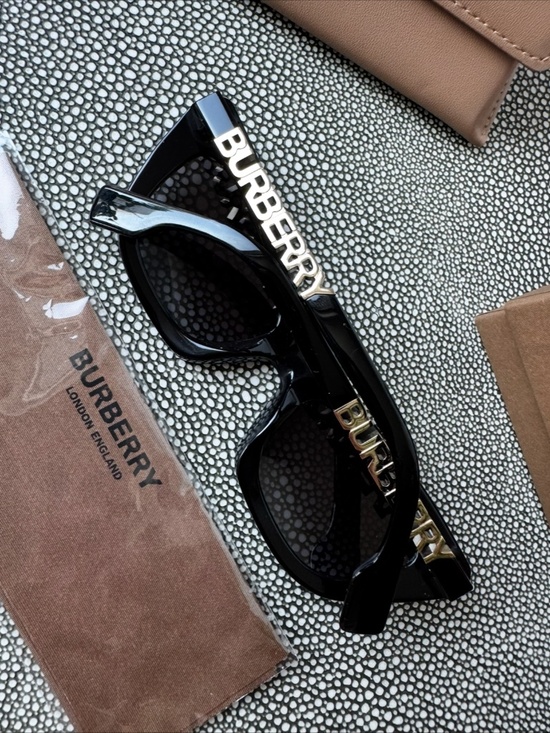 NEW Burberry logo Cat Eye designer sunglasses B 4409 retail $330 main image 7